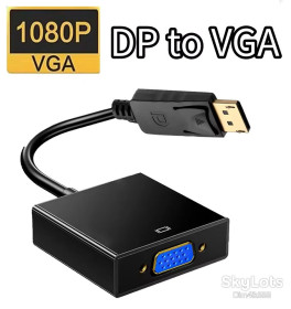 Кабелі та перехідники Кабели и переходники ^/--/^ Адаптер DisplayPort - VGA Black - фото фото фото