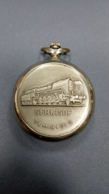 Годинники Часы ^/--/^ Кишеньковий годинник Serkisof Demiryolu. Паровоз Garanti, 18 каменів ^_^^^ Карманные часы Serkisof Demiryolu. Паровоз Garanti, 18 камней - фото фото фото
