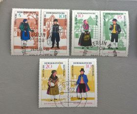 Мистецтво Искусство ^/--/^ ГДР Костюмы 1966 гаш ^_^^^ НДР Костюми 1966 гаш - фото фото фото