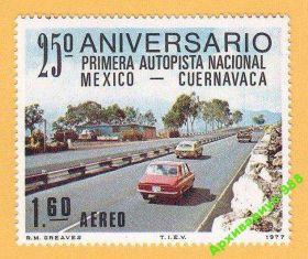 Транспорт Транспорт ^/--/^ 1977 МЕКСИКА АВТО Автомобиль АВТОБАН Шоссе MNH** ^_^^^ 1977 МЕКСИКА Автомобіль Автобан Шосе MNH** - фото фото фото