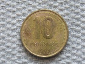 Аргентина Аргентина ^/--/^ Аргентина 10 сентаво 1993 года #5084 ^_^^^ Аргентина 10 сентаво 1993 #5084 - фото фото фото