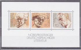НДР, ФРН ГДР, ФРГ ^/--/^ Германия 1978 НОБЕЛЕВСКАЯ ПРЕМИЯ ЛАУРЕАТЫ ПИСАТЕЛИ ЛИТЕРАТУРА ТВОРЧЕСТВО Mi.959-961 Bl.16** MNH ^_^^^ Німеччина 1978 НОБЕЛЬСЬКА ПРЕМІЯ ЛАУРЕАТЫ ПИСАТЕЛИ ЛІТЕРАТУРА ТВОРЧІСТЬ Mi.959-961 Bl.16** MNH - фото фото фото