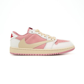 Кросівки Кроссовки ^/--/^ Travis Scott x Air Jordan 1 Low OG White Pink 36 - фото фото фото