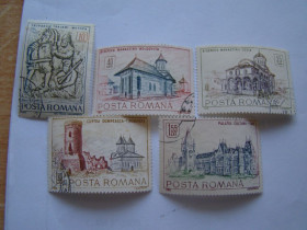 Румунія Румыния ^/--/^ Румыния, Михель 2009-2010  (Южн. Европа), 2714-2718, Исторические здания. ^_^^^ Румунія, Міхель 2009-2010 (Південна Європа), 2714-2718, Історичні будівлі. - фото фото фото