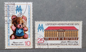 НДР, ФРН ГДР, ФРГ ^/--/^ ГДР 1979 г - Осенняя ярмарка в Лейпциге, 3 шт  (см.фото) ^_^^^ НДР 1979 - Осінняй ярмарок в Лейпцигу, 3 шт (див.фото) - фото фото фото