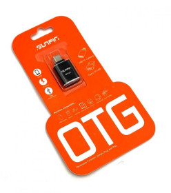 Шлейфи, перехідники Шлейфы, переходники ^/--/^ OTG перехідник SUNPIN OT-01 Micro USB to USB Чорний ^_^^^ OTG переходник SUNPIN OT-01 Micro USB to USB Черный - фото фото фото