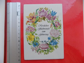 Інше Другое ^/--/^ Табличка с надписью Германия Herzlichen glückwunsch zum geburtstag Поздравляю с Днем рождения ^_^^^ Табличка з написом Німеччина Herzlichen glückwunsch zum geburtstag Вітаю з Днем народження - фото фото фото