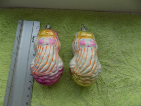 Ялинкові іграшки Ёлочные игрушки ^/--/^ Елочная игрушка СССР Дед Мороз Цена за 1 шт ^_^^^ Іграшка СРСР Дід Мороз Ціна за 1 шт - фото фото фото