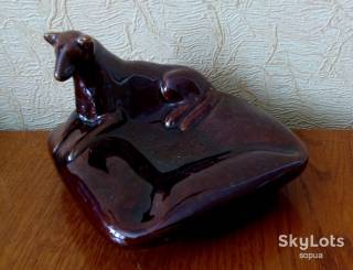 Статуетки, Скульптури, Фігурки, Фарфор Статуэтки, Скульптуры, Фигурки, Фарфор ^/--/^ Собака  Пепельница СССР ^_^^^ Пепельниця СРСР - фото фото фото