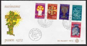 Південна Америка Южная Америка ^/--/^ Суринам 1972 РЫБЫ РЫБА МОРСКАЯ ФАУНА ПАСХА ХРИСТИАНСКИЙ ПРАЗДНИК РЕЛИГИЯ МОНЕТЫ КПД Mi.618-622 ^_^^^ Сурінам 1972 Риби Риба Морська Фауна Пасха Християнський Свято Релігія Монети ККД Mi.618-622 - фото фото фото