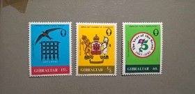 Великобританія Великобритания ^/--/^ Гибралтар Герб 1982 ^_^^^ Гібралтар Герб 1982 - фото фото фото