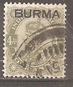М'янма Мьянма ^/--/^ Брит.Бирма 1937 Sc.9 гаш. ^_^^^ Брит. Бірма 1937 Sc.9 гаш. - фото фото фото