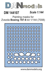 Інші Другие ^/--/^ Danmodel 144107 -маска для модели самолета &amp;quot;Боинг 787-8&amp;quot;   (Звезда 7008) 1/144 ^_^^^ Danmodel 144107 - маска для моделі літака &amp;quot; Боїнг 787-8 &amp;quot; (Зірка 7008) 1/144 - фото фото фото