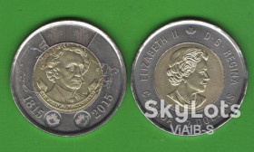 Канада Канада ^/--/^ 2 доллара Канада 1815-2015   (200 /--/ th Ann. of the birth of Sir John A. Macdonald) ^_^^^ Канада 1815-2015 (200 /--/ th Ann. of the birth of Sir John A. Macdonald) - фото фото фото