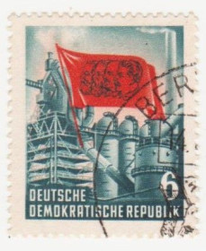 НДР, ФРН ГДР, ФРГ ^/--/^ ГДР 1953  г. № 103 гашеная ^_^^^ НДР 1953 р. No 103 гашена - фото фото фото