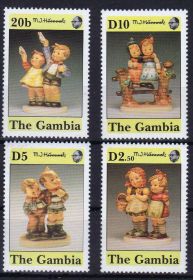 Мистецтво Искусство ^/--/^ NM Гамбия  MNH - куклы - часть серии ^_^^^ NM Гамбія MNH - ляльки - частина серії - фото фото фото