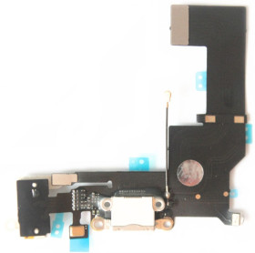 Шлейфи, перехідники Шлейфы, переходники ^/--/^ Шлейф iPhone 5 /--/ SE  (4.0&amp;quot;) Charge + Audio White H/C ^_^^^ Шлейф iPhone 5 /--/ SE (4.0&amp;quot;) Charge + Audio White H/C - фото фото фото