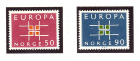 Скандинавія Скандинавия ^/--/^ Норвегия 1963  г MNH - EUROPA ^_^^^ Норвегія 1963 MNH - EUROPA - фото фото фото
