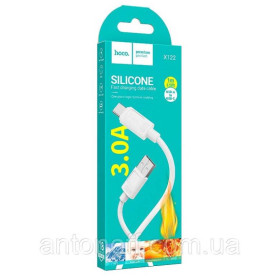 Зарядні пристрої Зарядные устройства ^/--/^ Кабель Hoco X /--/ 122 Type-C - USB, силіконовий, 3 А 1 м, білий ^_^^^ Кабель Hoco X /--/ 122 Type-C - USB, силиконовый, 3 А 1 м, белый - фото фото фото
