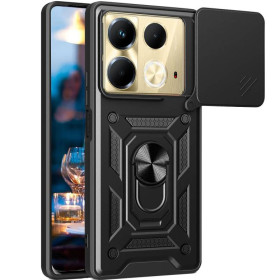 Чохли, бампера Чехлы, бампера ^/--/^ Чохол Fiji Camera Defence для Infinix Note 40 (X /--/ 6853) бампер із захистом камери та підставкою Black ^_^^^ Чехол Fiji Camera Defence для Infinix Note 40 (X /--/ 6853) бампер с защитой камеры и подставкой Black - фото фото фото