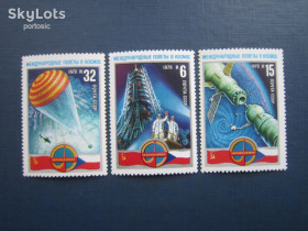 Освоєння космосу Освоение космоса ^/--/^ 3 марки повна серія СРСР 1978 космос Чехословаччина MNH ^_^^^ 3 марки полная серия СССР 1978 космос Чехословакия MNH - фото фото фото