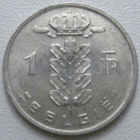 Бельгія Бельгия ^/--/^ Бельгія 1 франк 1980 року Belgie 42721 ^_^^^ Бельгия 1 франк 1980 года Belgie 42721 - фото фото фото