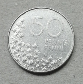 Фінляндія Финляндия ^/--/^ Финляндия 50 пенни 1991 ^_^^^ Фінляндія 50 пенні 1991 - фото фото фото