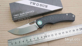 Ножі, мультітули Ножи, мультитулы ^/--/^ TwoSun TS /--/ 457-Titanium+Carbon, M /--/ 390 Stonewashed, Deisgned By: Bastards Knives, Flipper, Ceramic Ball Bearing, EDC, Frame Lock ^_^^^ TwoSun TS /--/ 457-Titanium+Carbon, M /--/ 390 Stonewashed, Deisgned By: Bastards Knives, Flipper, Tactical, Ceramic Ball Bearing, EDC, Frame Lock - фото фото фото