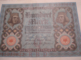 Німеччина Германия ^/--/^ 100 /--/ марк 1920 Німеччина ^_^^^ 100 /--/ марк 1920 Германия - фото фото фото