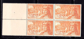 Іспанія Испания ^/--/^ EU  Испания 1951 г  MNH  - квартблок - ^_^^^ EU Іспанія 1951 MNH - квартблок - фото фото фото