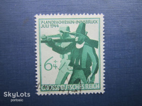 Третій Рейх (-) Третий Рейх (-) ^/--/^ Марка Германия Третий Рейх 1944 Иннсбрук 6+4 пф гаш ^_^^^ Марка Німеччина Третій Рейх 1944 Іннсбрук 6+4 пф гаш - фото фото фото