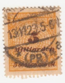 Веймарська республіка Веймарская республика ^/--/^ Германия  ( Рейх) 1923 г. №  325  гашеная ^_^^^ Німеччина (Рейх) 1923 р. No 325 гашена - фото фото фото