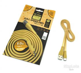 Кабелі Кабели ^/--/^ Дата кабель Remax RC-090 /--/ a Full Speed Pro Data Cable Type C Gold ^_^^^ Реmax RC-090 /--/ a Full Speed Pro Data Cable Type C Gold - фото фото фото