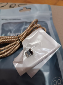 Кабелі Кабели ^/--/^ Usb магнитный шнур 360 поворот ,Синий  Айфон ^_^^^ Usb магнітний шнур 360 поворот, Синій Айфон - фото фото фото
