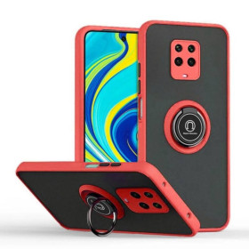 Чохли, бампера Чехлы, бампера ^/--/^ Чохол Fiji Colorframe для Xiaomi Redmi Note 9 Pro матовий бампер з кільцем підставкою Red ^_^^^ Чехол Fiji Colorframe для Xiaomi Redmi Note 9 Pro матовый бампер с кольцом подставкой Red - фото фото фото