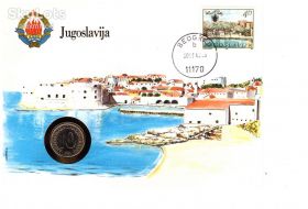 Європа Европа ^/--/^ Югославия 1987 г -  ХМК - КПД - СГ - с монетой 10 д. 1986 г - ^_^^^ Югославія 1987 р - ХМК - ККД - СГ - з монетою 10 д. 1986 р - - фото фото фото