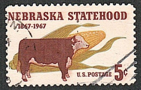 Північна Америка Северная Америка ^/--/^ США  (1967) 100 лет со дня образования штата Небраска ^_^^^ США (1967) 100 років від дня утворення штату Небраска - фото фото фото