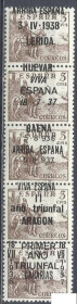 Іспанія Испания ^/--/^ Испания локал Лерида Баена Арагон Канариас 1937 всадник не почтовая марка 5 /--/ х /--/ 5 cent 5 /--/ м. ^_^^^ Іспанія локал Леріда Баена Арагон Канаріас 1937 вершник не поштова марка 5 /--/ х /--/ 5 cent 5 /--/ м. - фото фото фото