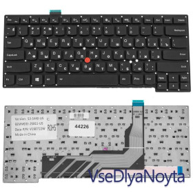 Клавіатури Клавиатуры ^/--/^ Клавиатура для ноутбука LENOVO (ThinkPad S /--/ 431, S /--/ 440 ) rus, black, без фрейма ^_^^^ Клавіатура для ноутбука LENOVO (ThinkPad S /--/ 431, S /--/ 440) rus, black, без фрейму - фото фото фото
