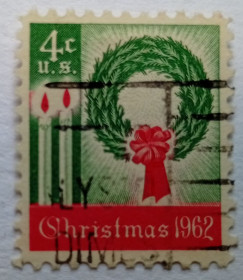 Північна Америка Северная Америка ^/--/^ США 1962 Рождество, гашеная ^_^^^ США 1962 Різдво, гашена - фото фото фото
