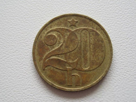 Чехословаччина Чехословакия ^/--/^ Чехословакия 20 геллеров 1976 года 25136 ^_^^^ Чехословаччина 20 геллерів 1976 25136 - фото фото фото