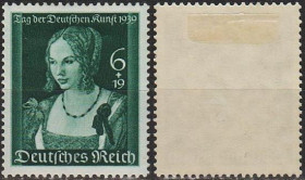 Третій Рейх (-) Третий Рейх (-) ^/--/^ 1939 - Рейх - День німецького мистецтва Mi.700 _7.0 € * ^_^^^ 1939 - Рейх - День немецкого искусства Mi.700 _7.0 € - фото фото фото