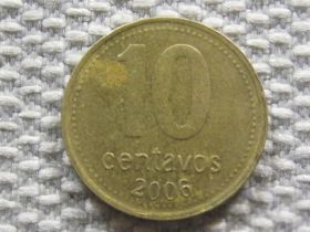 Аргентина Аргентина ^/--/^ Аргентина 10 сентаво 2006 года #3286 ^_^^^ Аргентина 10 сентаво 2006 #3286 - фото фото фото