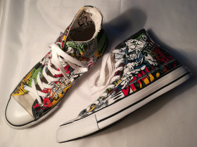 Кеди Кеды ^/--/^ 41-42= Крутые, классные высокие кеды CONVERSE ALL STAR MARVEL SUPERMAN с комиксами! * ^_^^^ 41-42 = Круті, класні високі кеди CONVERSE ALL STAR MARVEL SUPERMAN з коміксами! - фото фото фото