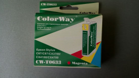 Картриджі Картриджи ^/--/^ Картридж Colorway CW-T /--/ 0633 червоний для Epson Stylus C /--/ 67 С /--/ 87 CX /--/ 3700 CX /--/ 4100 CX /--/ 4700 ^_^^^ Картридж Colorway CW-T /--/ 0633 красный для Epson Stylus C /--/ 67 CX /--/ 3700 CX /--/ 4100 CX /--/ 4700 - фото фото фото