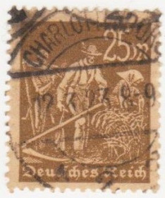 Веймарська республіка Веймарская республика ^/--/^ Германия    ( Рейх) 1922 г. №  252 гашеная ^_^^^ Німеччина (Рейх) 1922 р. No 252 гашена - фото фото фото