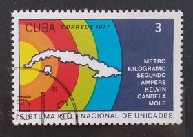 Острівні держави Островные государства ^/--/^ Куба 1977 г - Международная система измерений ^_^^^ 1977 — Міжнародна система вимірювань - фото фото фото