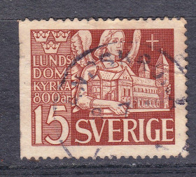 Інші країни Другие страны ^/--/^ Швеция  1946 г гаш - б/з сторона ^_^^^ Швеція 1946 г гаш - б/з сторона - фото фото фото