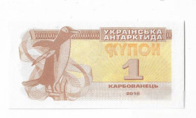 Загальнодержавні випуски Общегосударственные выпуски ^/--/^ Украинская Антарктика 1 карбованец купон 2016 UNC, 20 лет станции Акад. Вернадского, водяные знаки ^_^^^ Українська Антарктика 1 карбованець купон 2016 UNC, 20 років станції Акад. Вернадського, водяні знаки - фото фото фото