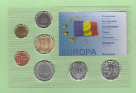 Румунія Румыния ^/--/^ Набор монет РУМЫНИЯ блистер запайка пластик набір РУМУНІЯ ^_^^^ Набор монет Румыния блистер запайка пластик набор Румыния - фото фото фото